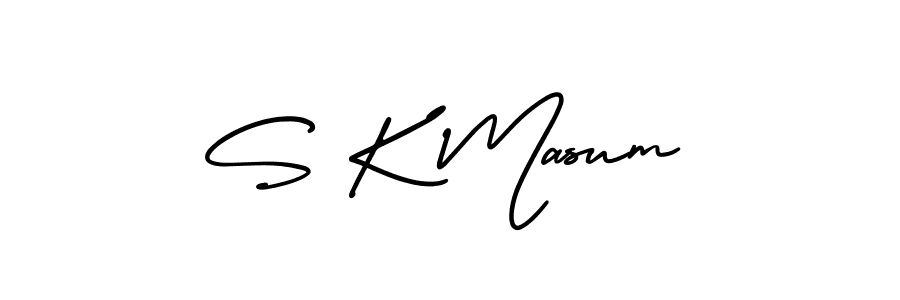 How to Draw S K Masum signature style? AmerikaSignatureDemo-Regular is a latest design signature styles for name S K Masum. S K Masum signature style 3 images and pictures png