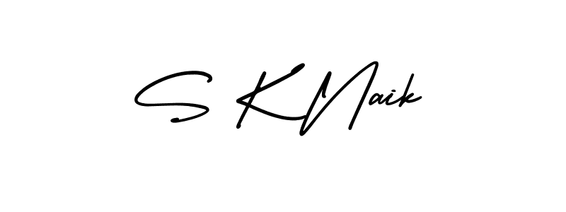 S K Naik stylish signature style. Best Handwritten Sign (AmerikaSignatureDemo-Regular) for my name. Handwritten Signature Collection Ideas for my name S K Naik. S K Naik signature style 3 images and pictures png