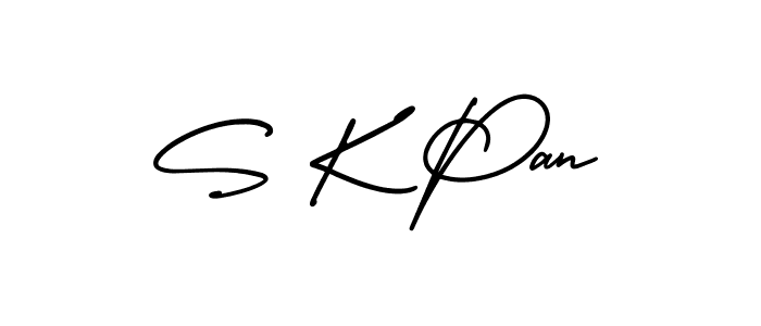 How to Draw S K Pan signature style? AmerikaSignatureDemo-Regular is a latest design signature styles for name S K Pan. S K Pan signature style 3 images and pictures png