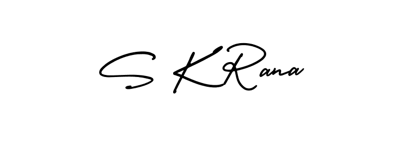 AmerikaSignatureDemo-Regular is a professional signature style that is perfect for those who want to add a touch of class to their signature. It is also a great choice for those who want to make their signature more unique. Get S K Rana name to fancy signature for free. S K Rana signature style 3 images and pictures png