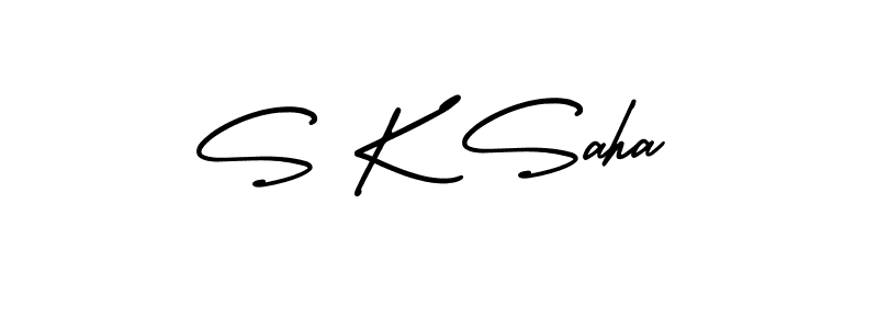 AmerikaSignatureDemo-Regular is a professional signature style that is perfect for those who want to add a touch of class to their signature. It is also a great choice for those who want to make their signature more unique. Get S K Saha name to fancy signature for free. S K Saha signature style 3 images and pictures png