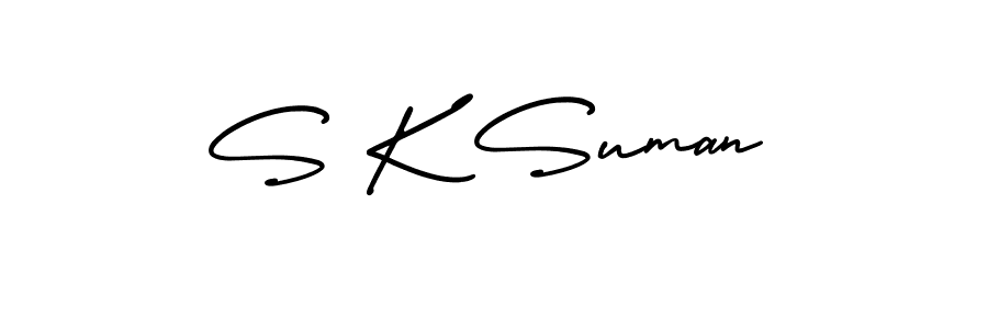 Make a beautiful signature design for name S K Suman. Use this online signature maker to create a handwritten signature for free. S K Suman signature style 3 images and pictures png