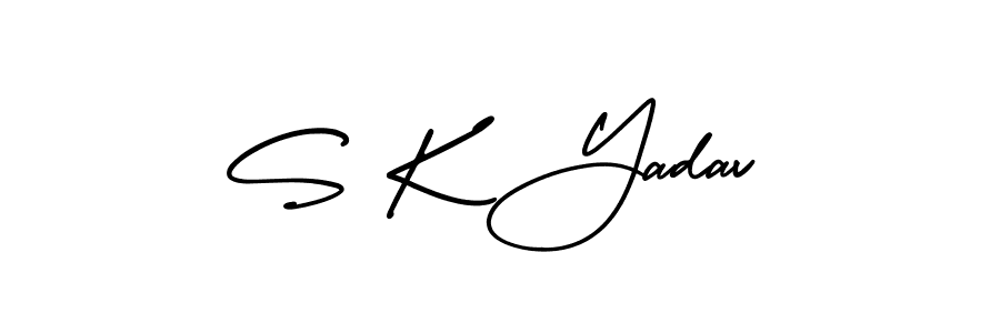 Make a short S K Yadav signature style. Manage your documents anywhere anytime using AmerikaSignatureDemo-Regular. Create and add eSignatures, submit forms, share and send files easily. S K Yadav signature style 3 images and pictures png