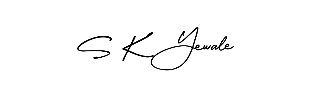 Also You can easily find your signature by using the search form. We will create S K Yewale name handwritten signature images for you free of cost using AmerikaSignatureDemo-Regular sign style. S K Yewale signature style 3 images and pictures png