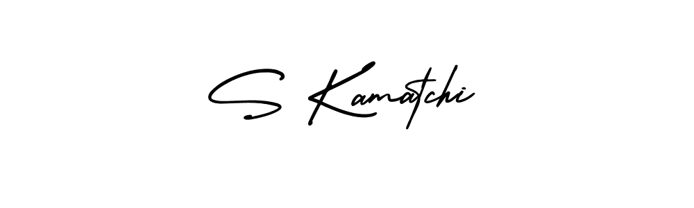 Use a signature maker to create a handwritten signature online. With this signature software, you can design (AmerikaSignatureDemo-Regular) your own signature for name S Kamatchi. S Kamatchi signature style 3 images and pictures png