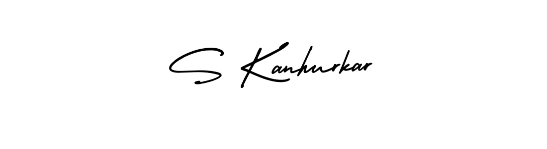 Use a signature maker to create a handwritten signature online. With this signature software, you can design (AmerikaSignatureDemo-Regular) your own signature for name S Kanhurkar. S Kanhurkar signature style 3 images and pictures png