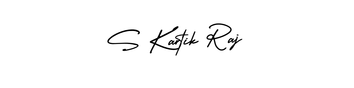 AmerikaSignatureDemo-Regular is a professional signature style that is perfect for those who want to add a touch of class to their signature. It is also a great choice for those who want to make their signature more unique. Get S Kartik Raj name to fancy signature for free. S Kartik Raj signature style 3 images and pictures png