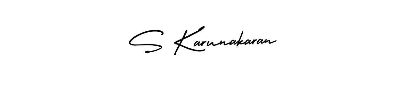 How to make S Karunakaran signature? AmerikaSignatureDemo-Regular is a professional autograph style. Create handwritten signature for S Karunakaran name. S Karunakaran signature style 3 images and pictures png