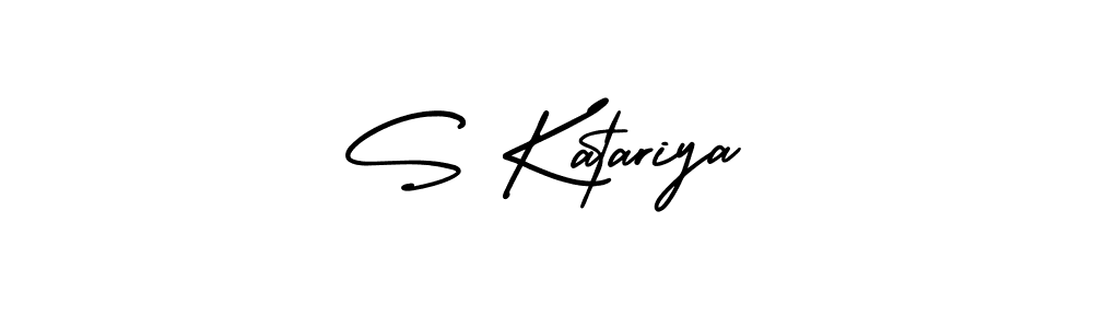 How to Draw S Katariya signature style? AmerikaSignatureDemo-Regular is a latest design signature styles for name S Katariya. S Katariya signature style 3 images and pictures png