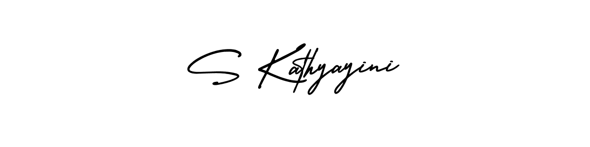 Make a beautiful signature design for name S Kathyayini. Use this online signature maker to create a handwritten signature for free. S Kathyayini signature style 3 images and pictures png