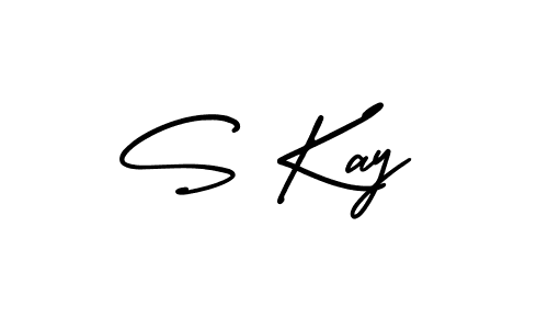 S Kay stylish signature style. Best Handwritten Sign (AmerikaSignatureDemo-Regular) for my name. Handwritten Signature Collection Ideas for my name S Kay. S Kay signature style 3 images and pictures png