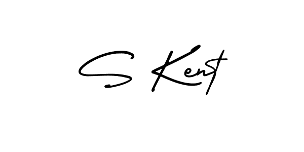 Use a signature maker to create a handwritten signature online. With this signature software, you can design (AmerikaSignatureDemo-Regular) your own signature for name S Kent. S Kent signature style 3 images and pictures png