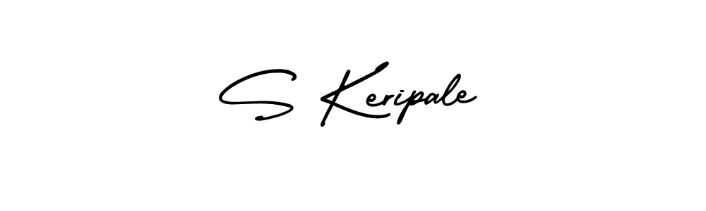 S Keripale stylish signature style. Best Handwritten Sign (AmerikaSignatureDemo-Regular) for my name. Handwritten Signature Collection Ideas for my name S Keripale. S Keripale signature style 3 images and pictures png