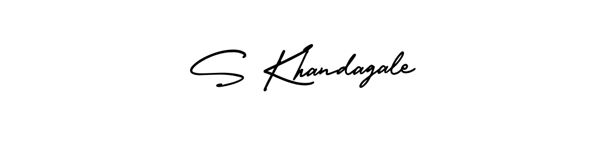 How to Draw S Khandagale signature style? AmerikaSignatureDemo-Regular is a latest design signature styles for name S Khandagale. S Khandagale signature style 3 images and pictures png