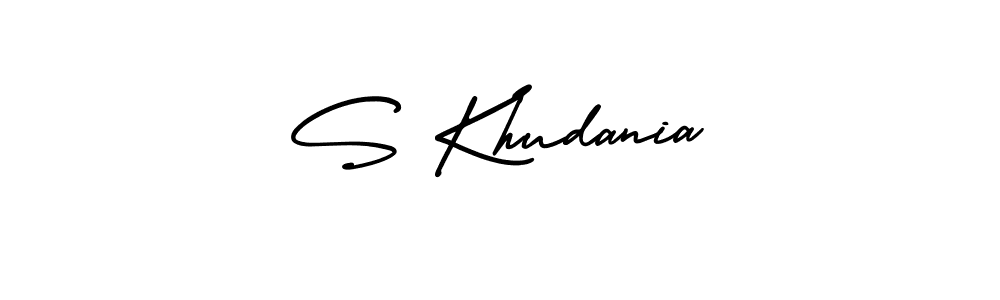 Similarly AmerikaSignatureDemo-Regular is the best handwritten signature design. Signature creator online .You can use it as an online autograph creator for name S Khudania. S Khudania signature style 3 images and pictures png