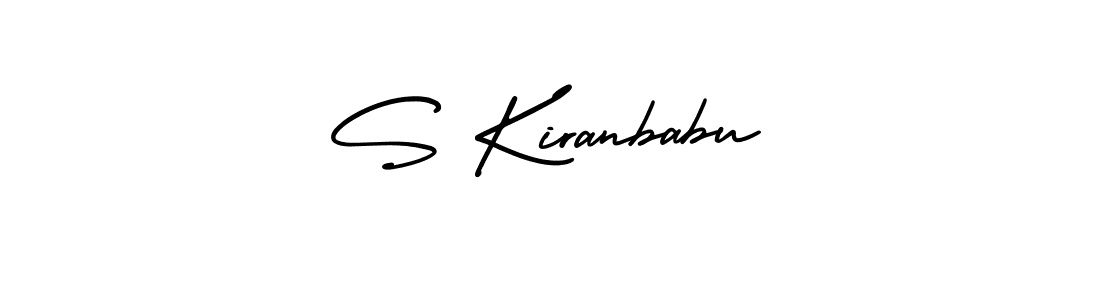 Create a beautiful signature design for name S Kiranbabu. With this signature (AmerikaSignatureDemo-Regular) fonts, you can make a handwritten signature for free. S Kiranbabu signature style 3 images and pictures png