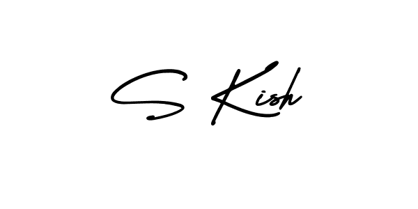 AmerikaSignatureDemo-Regular is a professional signature style that is perfect for those who want to add a touch of class to their signature. It is also a great choice for those who want to make their signature more unique. Get S Kish name to fancy signature for free. S Kish signature style 3 images and pictures png