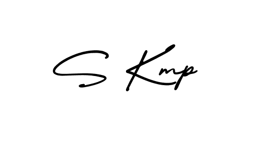 Create a beautiful signature design for name S Kmp. With this signature (AmerikaSignatureDemo-Regular) fonts, you can make a handwritten signature for free. S Kmp signature style 3 images and pictures png