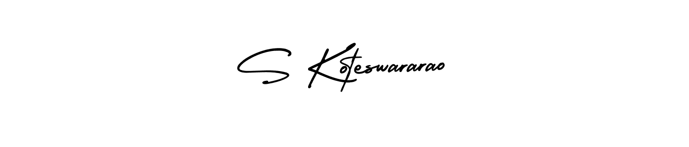 Also You can easily find your signature by using the search form. We will create S Koteswararao name handwritten signature images for you free of cost using AmerikaSignatureDemo-Regular sign style. S Koteswararao signature style 3 images and pictures png