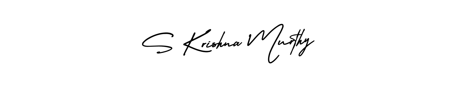The best way (AmerikaSignatureDemo-Regular) to make a short signature is to pick only two or three words in your name. The name S Krishna Murthy include a total of six letters. For converting this name. S Krishna Murthy signature style 3 images and pictures png