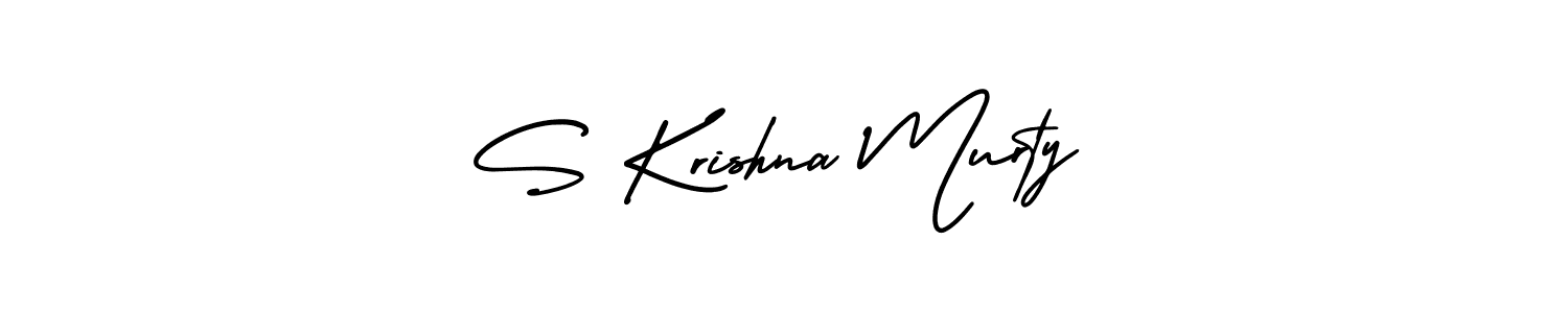 Make a beautiful signature design for name S Krishna Murty. With this signature (AmerikaSignatureDemo-Regular) style, you can create a handwritten signature for free. S Krishna Murty signature style 3 images and pictures png