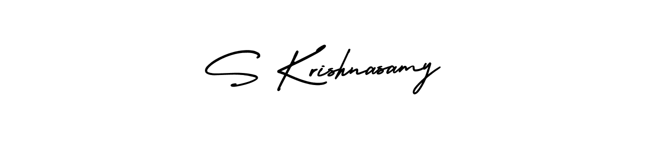 AmerikaSignatureDemo-Regular is a professional signature style that is perfect for those who want to add a touch of class to their signature. It is also a great choice for those who want to make their signature more unique. Get S Krishnasamy name to fancy signature for free. S Krishnasamy signature style 3 images and pictures png