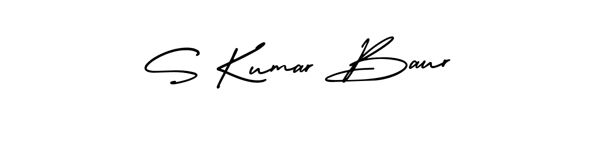 You can use this online signature creator to create a handwritten signature for the name S Kumar Baur. This is the best online autograph maker. S Kumar Baur signature style 3 images and pictures png