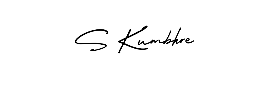 Use a signature maker to create a handwritten signature online. With this signature software, you can design (AmerikaSignatureDemo-Regular) your own signature for name S Kumbhre. S Kumbhre signature style 3 images and pictures png