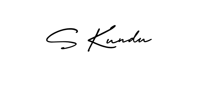 Make a beautiful signature design for name S Kundu. With this signature (AmerikaSignatureDemo-Regular) style, you can create a handwritten signature for free. S Kundu signature style 3 images and pictures png