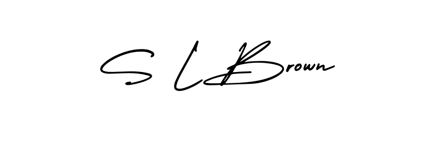 It looks lik you need a new signature style for name S L Brown. Design unique handwritten (AmerikaSignatureDemo-Regular) signature with our free signature maker in just a few clicks. S L Brown signature style 3 images and pictures png