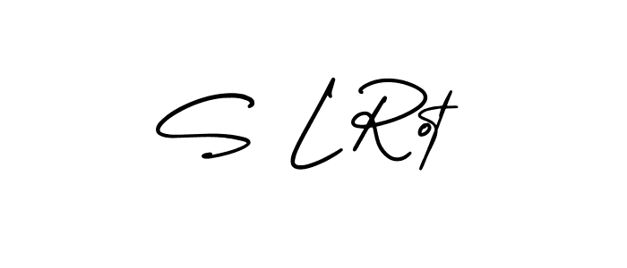 if you are searching for the best signature style for your name S L Rot. so please give up your signature search. here we have designed multiple signature styles  using AmerikaSignatureDemo-Regular. S L Rot signature style 3 images and pictures png