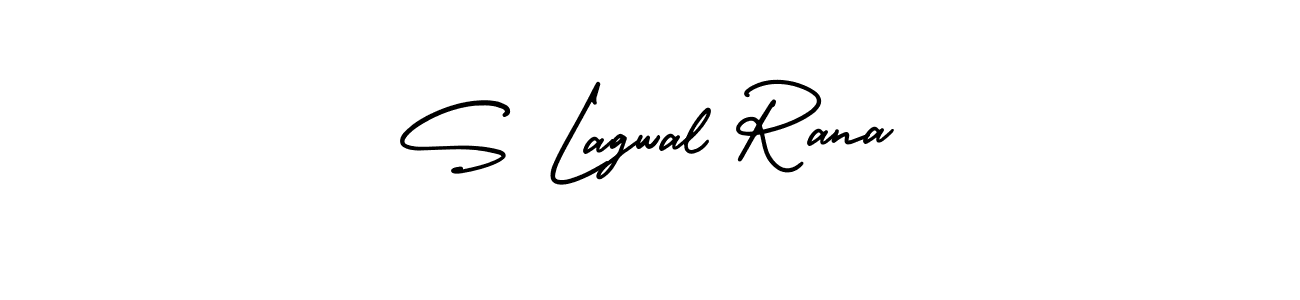 Also You can easily find your signature by using the search form. We will create S Lagwal Rana name handwritten signature images for you free of cost using AmerikaSignatureDemo-Regular sign style. S Lagwal Rana signature style 3 images and pictures png