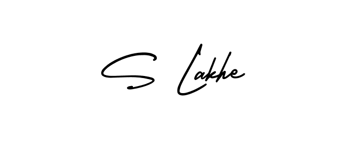 Also we have S Lakhe name is the best signature style. Create professional handwritten signature collection using AmerikaSignatureDemo-Regular autograph style. S Lakhe signature style 3 images and pictures png