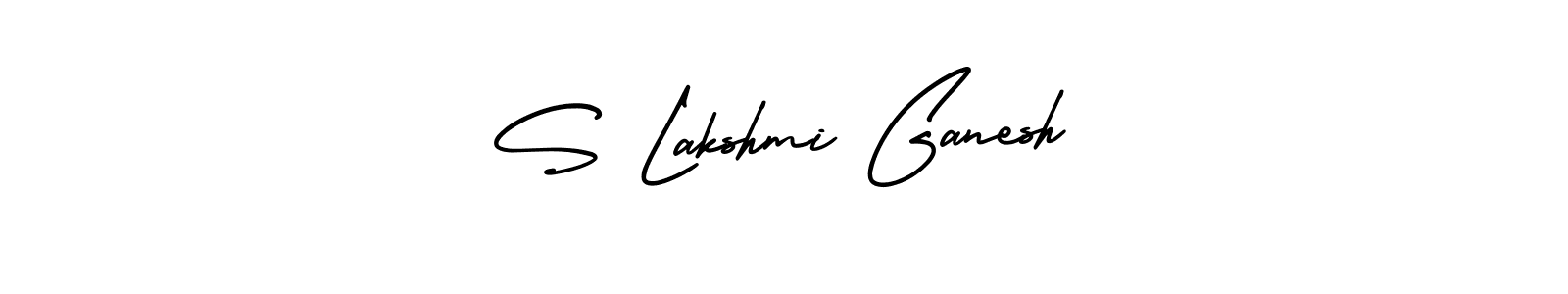Make a short S Lakshmi Ganesh signature style. Manage your documents anywhere anytime using AmerikaSignatureDemo-Regular. Create and add eSignatures, submit forms, share and send files easily. S Lakshmi Ganesh signature style 3 images and pictures png