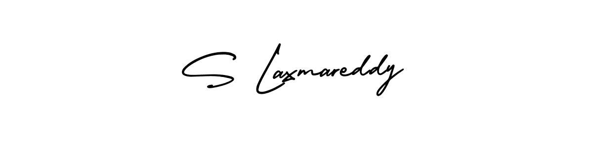 The best way (AmerikaSignatureDemo-Regular) to make a short signature is to pick only two or three words in your name. The name S Laxmareddy include a total of six letters. For converting this name. S Laxmareddy signature style 3 images and pictures png