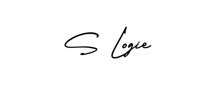 if you are searching for the best signature style for your name S Logie. so please give up your signature search. here we have designed multiple signature styles  using AmerikaSignatureDemo-Regular. S Logie signature style 3 images and pictures png