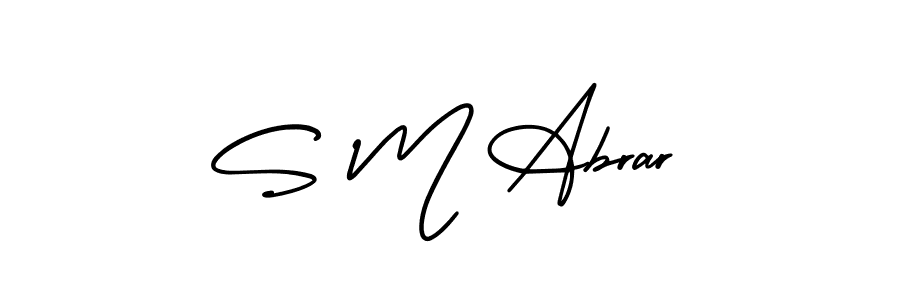 It looks lik you need a new signature style for name S M Abrar. Design unique handwritten (AmerikaSignatureDemo-Regular) signature with our free signature maker in just a few clicks. S M Abrar signature style 3 images and pictures png