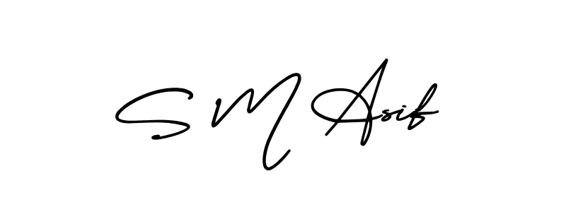 You can use this online signature creator to create a handwritten signature for the name S M Asif. This is the best online autograph maker. S M Asif signature style 3 images and pictures png