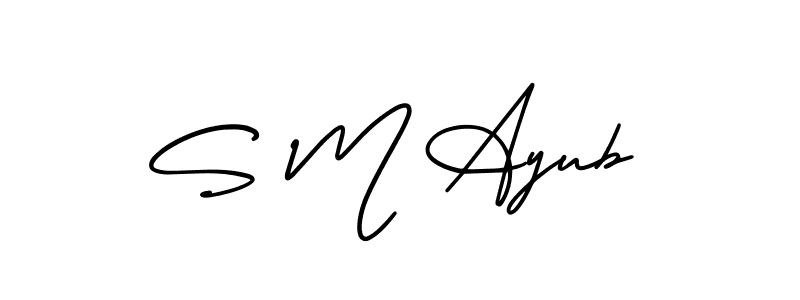 Here are the top 10 professional signature styles for the name S M Ayub. These are the best autograph styles you can use for your name. S M Ayub signature style 3 images and pictures png