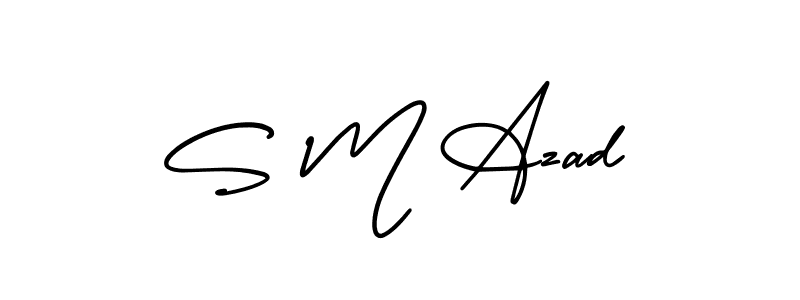 Also we have S M Azad name is the best signature style. Create professional handwritten signature collection using AmerikaSignatureDemo-Regular autograph style. S M Azad signature style 3 images and pictures png