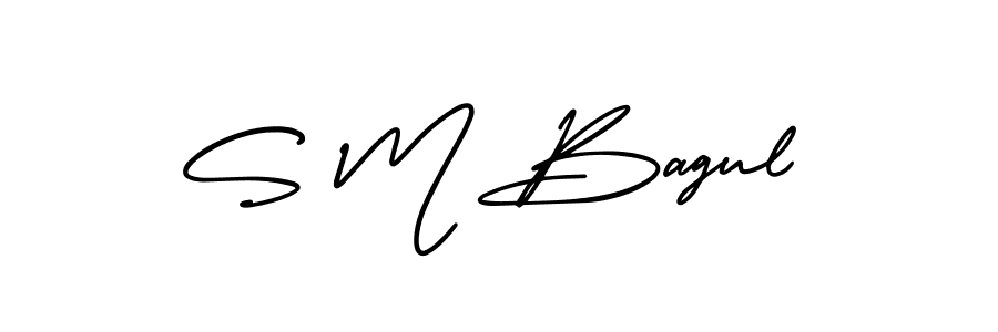 Also You can easily find your signature by using the search form. We will create S M Bagul name handwritten signature images for you free of cost using AmerikaSignatureDemo-Regular sign style. S M Bagul signature style 3 images and pictures png