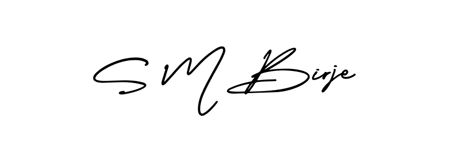 Best and Professional Signature Style for S M Birje. AmerikaSignatureDemo-Regular Best Signature Style Collection. S M Birje signature style 3 images and pictures png