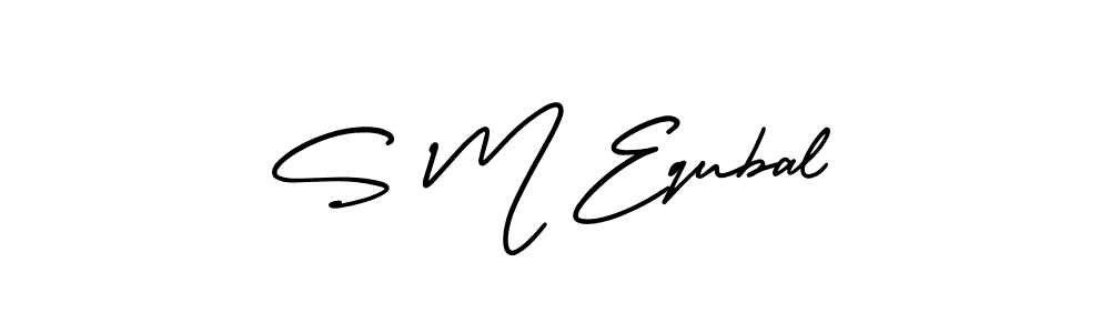 It looks lik you need a new signature style for name S M Equbal. Design unique handwritten (AmerikaSignatureDemo-Regular) signature with our free signature maker in just a few clicks. S M Equbal signature style 3 images and pictures png