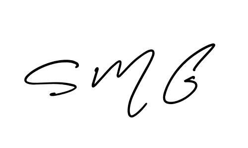 Use a signature maker to create a handwritten signature online. With this signature software, you can design (AmerikaSignatureDemo-Regular) your own signature for name S M G. S M G signature style 3 images and pictures png