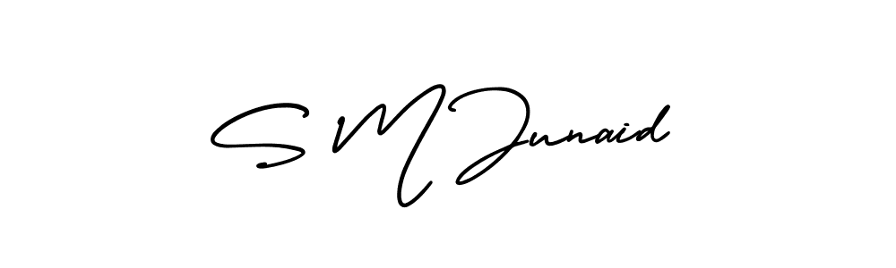 AmerikaSignatureDemo-Regular is a professional signature style that is perfect for those who want to add a touch of class to their signature. It is also a great choice for those who want to make their signature more unique. Get S M Junaid name to fancy signature for free. S M Junaid signature style 3 images and pictures png