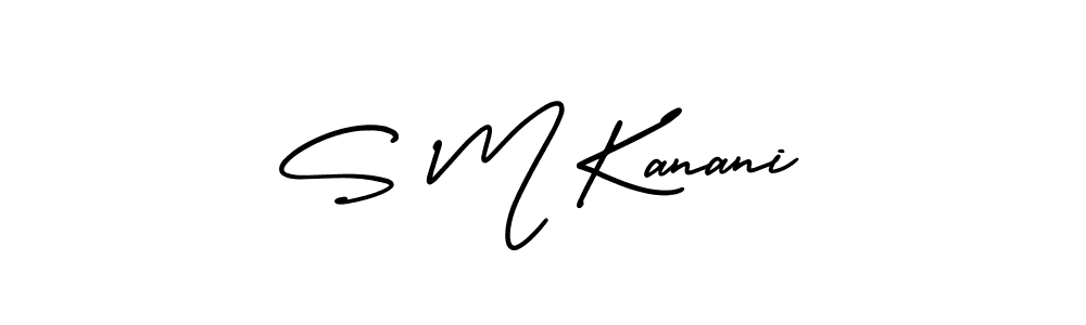 Make a short S M Kanani signature style. Manage your documents anywhere anytime using AmerikaSignatureDemo-Regular. Create and add eSignatures, submit forms, share and send files easily. S M Kanani signature style 3 images and pictures png