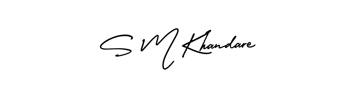 It looks lik you need a new signature style for name S M Khandare. Design unique handwritten (AmerikaSignatureDemo-Regular) signature with our free signature maker in just a few clicks. S M Khandare signature style 3 images and pictures png