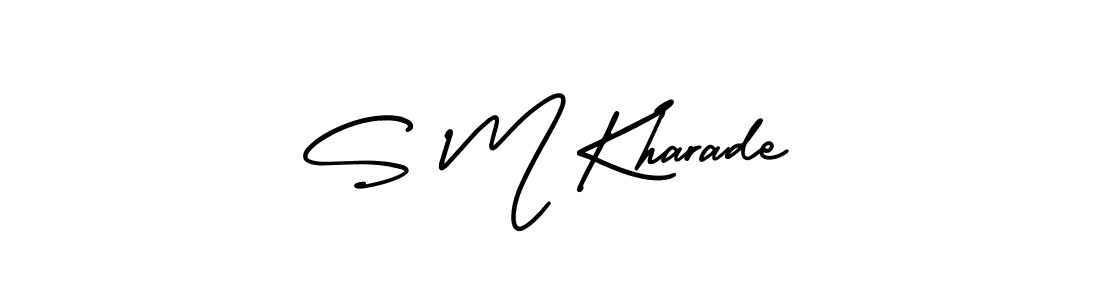 Check out images of Autograph of S M Kharade name. Actor S M Kharade Signature Style. AmerikaSignatureDemo-Regular is a professional sign style online. S M Kharade signature style 3 images and pictures png