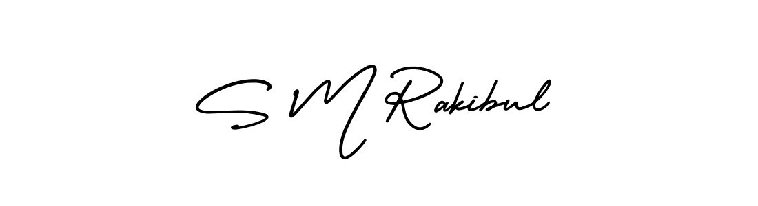 How to make S M Rakibul signature? AmerikaSignatureDemo-Regular is a professional autograph style. Create handwritten signature for S M Rakibul name. S M Rakibul signature style 3 images and pictures png