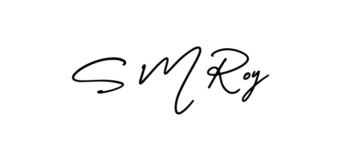 How to make S M Roy signature? AmerikaSignatureDemo-Regular is a professional autograph style. Create handwritten signature for S M Roy name. S M Roy signature style 3 images and pictures png